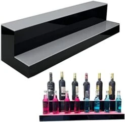 YILIKISS 31 Inch 4 Step LED Lighted Liquor Bottle Display Illuminated Bottle Shelf Home Commercial Bar Shelf Light Changing Shelves With Remote Control,Multiple Colors LED Bar Shelves For Liquor 16 YILIKISS 31 Inch 4 Step LED Lighted Liquor Bottle Display Illuminated Bottle Shelf Home Commercial Bar Shelf Light Changing Shelves With Remote Control,Multiple Colors LED Bar Shelves For Liquor -Best Furniture Store 41ISSLIJ7IL. AC