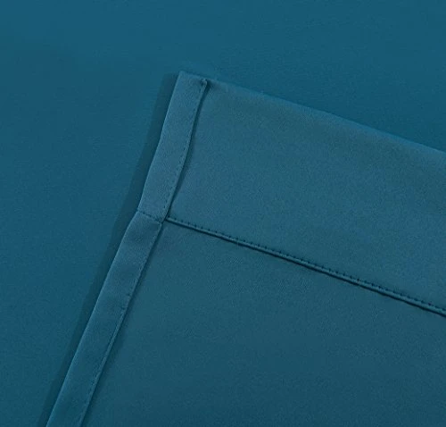 Blue Teal Extra Wide Curtain Panels With 2 Matching Tie-Backs. Use As Wall Curtains, Curtain Room Dividers, Portable Office Walls Dividers, Dividers For Bedroom. (Nicole 108 X 108 Teal) 3 Blue Teal Extra Wide Curtain Panels With 2 Matching Tie-Backs. Use As Wall Curtains, Curtain Room Dividers, Portable Office Walls Dividers, Dividers For Bedroom. (Nicole 108 X 108 Teal) - Image 3