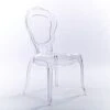 2xhome Belle Transparent Vanity Mid Century Ghost Chair, Clear