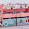 Delta Children Disney Princess Deluxe 9 Bin Design And Store Toy Organizer, Greenguard Gold Certified