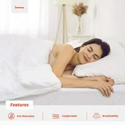 9 Inch Multi-Layered Memory Foam Queen Mattress, White 11 9 Inch Multi-Layered Memory Foam Queen Mattress, White -Best Furniture Store 41JBsNXqNTL