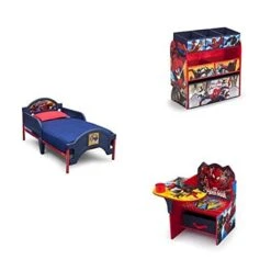 Delta Children Marvel Spider-Man 3-Piece Toddler Bedroom Bundle