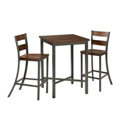 Home Styles Cabin Creek Bistro Table, Constructed From Hardwood Solids With A Chestnut Distressed Finish -Best Furniture Store 41JMkgs7vcL