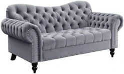 Lexicon Cruz Living Room Loveseat, Dark Gray -Best Furniture Store 41JOzguVZPL. AC