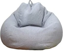 WAQIA Stuffed Animal Storage Bean Bag Chair Cover (No Filler) - Stuffable Zipper Beanbag Cover-Cotton Linen Memory Foam Beanbag Replacement Cover For Adults And Kids Without Filling -Best Furniture Store 41JSIgaEqBL. AC
