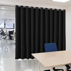 BluCOASTLINE Room Divider Curtain Room Partition For Bedroom/Home Theatre/Conference Room Blackout Curtains Backdrop Anti-Peeping Privacy Window Curtain, 15ft Wide X 8ft Tall, Navy Blue, 1 Panel 29 BluCOASTLINE Room Divider Curtain Room Partition For Bedroom/Home Theatre/Conference Room Blackout Curtains Backdrop Anti-Peeping Privacy Window Curtain, 15ft Wide X 8ft Tall, Navy Blue, 1 Panel -Best Furniture Store 41KEXmq65rL. AC