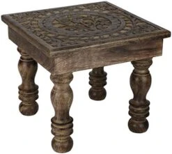 SAVON Wood Stool Footrest Footstool Adults Small Table Tree Of Life White -Best Furniture Store 41KVZh8zVL. AC