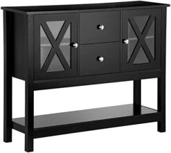 HOMCOM Coffee Bar Cabinet, Sideboard Buffet Cabinet, Kitchen Cabinet With Storage Drawers And Glass Door For Living Room, Entryway, Black 13 HOMCOM Coffee Bar Cabinet, Sideboard Buffet Cabinet, Kitchen Cabinet With Storage Drawers And Glass Door For Living Room, Entryway, Black -Best Furniture Store 41KftlZkP6L. AC