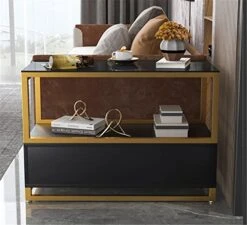 JYDQM Sofa Side Cabinet Sideboard Sideboard Table Coffee Table Small Mini Side Table Against The Wall Narrow Shelves (Color : OneColor, Size : 60 * 40CM) -Best Furniture Store 41LSxk5sJHL