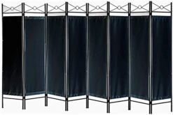 Legacy Decor 4 Panel Metal And Woven Fabric Room Divider With Two Way Hinges White Color -Best Furniture Store 41LTCni5YKL. AC