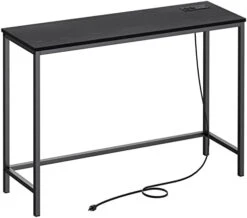 Lifewit 39.4” Console Entryway Table With 2 Power Outlets And 2 USB Ports,Industrial Narrow Sofa Table For Hallway, Living Room,Bedroom,Kitchen, Metal Frame, Rustic Brown, Easy Assembly -Best Furniture Store 41LTLkRnn5L. AC