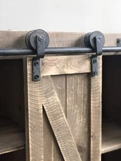 Sliding Barn Door Wall Storage Cabinet Freestanding Console Cabinet Buffet Modern Farmhouse Sideboard Organizer Distressed Furniture Wood Fully Assembled Shabby Chic 29.1 X 12.4 X 31.9 Inches (Brown) 8 Sliding Barn Door Wall Storage Cabinet Freestanding Console Cabinet Buffet Modern Farmhouse Sideboard Organizer Distressed Furniture Wood Fully Assembled Shabby Chic 29.1 X 12.4 X 31.9 Inches (Brown) -Best Furniture Store 41LmQltjm5L