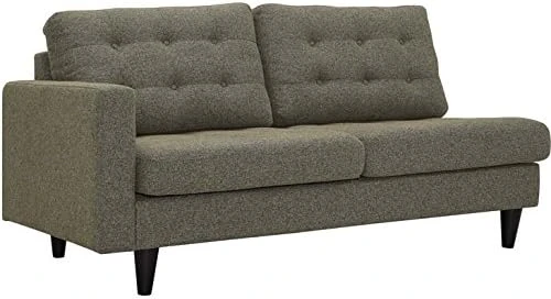 Modway Empress Mid-Century Modern Upholstered Fabric Side Armless Lounge Accent Chair Azure 9 Modway Empress Mid-Century Modern Upholstered Fabric Side Armless Lounge Accent Chair Azure - Image 9