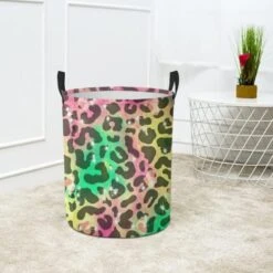 Rainbow Leopard Glitter Light Laundry Hamper Laundry Basket Bedroom Room Decor For Women Girls Dirty Clothes Organizer Boys Room Accessories Toy Bin Storage Bag 19 Rainbow Leopard Glitter Light Laundry Hamper Laundry Basket Bedroom Room Decor For Women Girls Dirty Clothes Organizer Boys Room Accessories Toy Bin Storage Bag -Best Furniture Store 41LwyTyfzqL