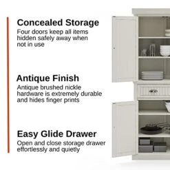 Homestyles Nantucket Pantry, 30", Off White -Best Furniture Store 41M1DVvv2oL