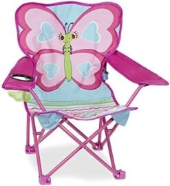 Melissa & Doug Cutie Pie Butterfly Camp Chair (Frustration-Free Packaging) , Pink -Best Furniture Store 41MBLBa3sZL. AC