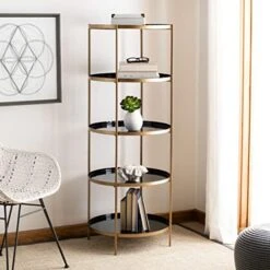 Safavieh Home Tia Contemporary Hunter Green And Brass Round 5-tier Etagere 16 Safavieh Home Tia Contemporary Hunter Green And Brass Round 5-tier Etagere -Best Furniture Store 41MOHXQ035L. AC