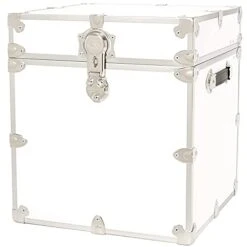 Be Armor Trunk, College, Home & Storage 18"x18"x20" (White)