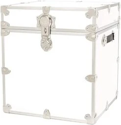 Be Armor Trunk, College, Home & Storage 18"x18"x20" (White) -Best Furniture Store 41MUq7ulWDS. AC