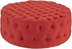 Modway Amour Fabric Upholstered Button-Tufted Round Ottoman In Azure -Best Furniture Store 41MdKuvOFEL. AC