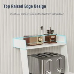 LOKO 4-Tier Ladder Shelf, 43” Tall Wooden Leaning Bookshelf Display Rack, Modern Ladder Bookshelf With Anti-Tipping Device And Top Raised Edge For Living Room, Study, Balcony (White) 13 LOKO 4-Tier Ladder Shelf, 43” Tall Wooden Leaning Bookshelf Display Rack, Modern Ladder Bookshelf With Anti-Tipping Device And Top Raised Edge For Living Room, Study, Balcony (White) -Best Furniture Store 41MkIiAmg8L