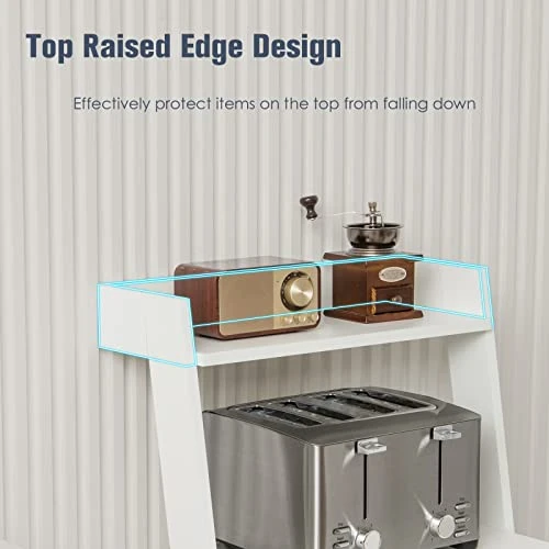 LOKO 4-Tier Ladder Shelf, 43” Tall Wooden Leaning Bookshelf Display Rack, Modern Ladder Bookshelf With Anti-Tipping Device And Top Raised Edge For Living Room, Study, Balcony (White) 6 LOKO 4-Tier Ladder Shelf, 43” Tall Wooden Leaning Bookshelf Display Rack, Modern Ladder Bookshelf With Anti-Tipping Device And Top Raised Edge For Living Room, Study, Balcony (White) - Image 6