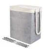 Sinnu Portable Laundry Storage Baskets Laundry Hamper With Detachable Brackets