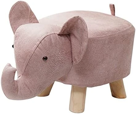 Bothyi Animal Footstool, Sofa Tea Stool, Shoes Changing, Multifunctional Wood Kids Stool, Elephant Bench For Living Rooms, Guest Rooms Bedroom, Pink 8 Bothyi Animal Footstool, Sofa Tea Stool, Shoes Changing, Multifunctional Wood Kids Stool, Elephant Bench For Living Rooms, Guest Rooms Bedroom, Pink - Image 8