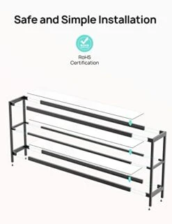 Evajoy Console Table, 55" Entryway Table With 3 Tiers, Open Glass Sofa Table For Living Room, Foyer, Entryway, Bedroom, Hallway 13 Evajoy Console Table, 55" Entryway Table With 3 Tiers, Open Glass Sofa Table For Living Room, Foyer, Entryway, Bedroom, Hallway -Best Furniture Store 41N7MBq4zeL