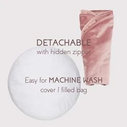 YIUOR Velvet Pouf For Nursery Floor Cushion Soft Round Throw Pillow Baby Room Seat Mattress Bean Bag Chair For Reading Nook -Best Furniture Store 41NIjP8ksHL