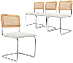 ONEVOG Rattan Dining Chair With Cane Backrest And Metal Frame, Set Of 2, Indoor Furniture For Kitchen, Living Room, Bedroom, Guest Room, Restaurant(Beige) 13 ONEVOG Rattan Dining Chair With Cane Backrest And Metal Frame, Set Of 2, Indoor Furniture For Kitchen, Living Room, Bedroom, Guest Room, Restaurant(Beige) -Best Furniture Store 41NIpqCWWaL. AC