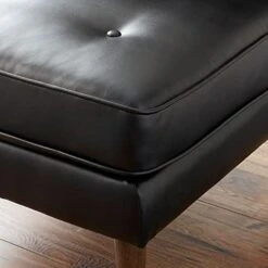 Upholstered Bench, Black Faux Leather -Best Furniture Store 41NVOOD8uuL