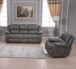 Betsy Furniture 2PC Bonded Leather Recliner Set Living Room Set, Sofa, Loveseat 8018 (Brown, Living Room Set 3+2) -Best Furniture Store 41NW1scTO3L. AC