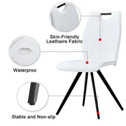 FURNITO Glass Dining Table Set For 4, 5 Piece Kitchen Dining Table Set With Modern PU Leather Chairs Set Of 4,for Dining Room,Living Room Table Set (1 X 47 Inch Glass Table+4 Leather Chairs) 12 FURNITO Glass Dining Table Set For 4, 5 Piece Kitchen Dining Table Set With Modern PU Leather Chairs Set Of 4,for Dining Room,Living Room Table Set (1 X 47 Inch Glass Table+4 Leather Chairs) -Best Furniture Store 41NngrNZXML