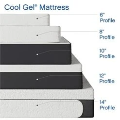 Ool Gel Gel Memory Foam 8-Inch Mattress | CertiPUR-US Certified | Bed-in-a-Box, Short Queen -Best Furniture Store 41Nxq2fHPfL