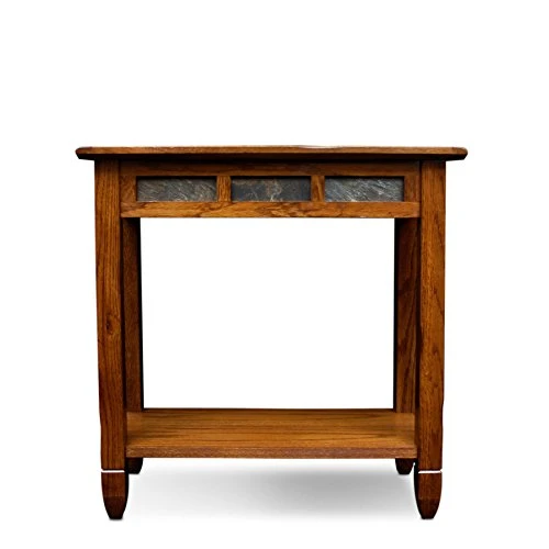 Leick Rustic Oak Chairside End Table 2 Leick Rustic Oak Chairside End Table - Image 2