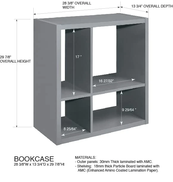 KB Designs Yellow 4-Cube Open Bookcase, Kids Toy Storage Shelf Organizer 2 KB Designs Yellow 4-Cube Open Bookcase, Kids Toy Storage Shelf Organizer - Image 2