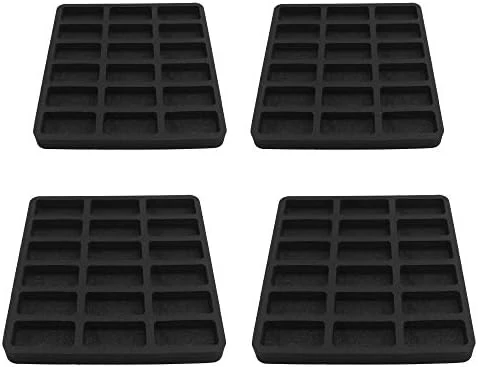 Polar Whale 4 Toy Car Drawer Organizers Washable For Home Bedroom Playroom Compatible With Hot Wheels And Matchbox Cars 10.9 X 11.6 X 1 Inches Black Foam 18 Compartments 3 Polar Whale 4 Toy Car Drawer Organizers Washable For Home Bedroom Playroom Compatible With Hot Wheels And Matchbox Cars 10.9 X 11.6 X 1 Inches Black Foam 18 Compartments - Image 3