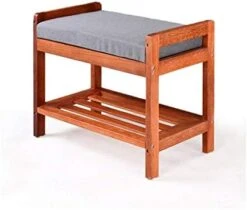 Small Foot Stools, Footstool Change Shoes Stool Solid Wood Multifunctional Double Shoe Rack Living Room Small Seat Stool Simple Storage Stool European Storage Stool (Color : #1) -Best Furniture Store 41OeJ3dh eL. AC