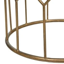 Amazon Brand – Rivet Geometric Modern Glass And Metal Side End Table Stand, 15.6" W, Gold Finish 9 Amazon Brand – Rivet Geometric Modern Glass And Metal Side End Table Stand, 15.6" W, Gold Finish -Best Furniture Store 41OjPYA4CDL