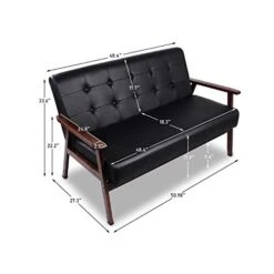 JIASTING Mid-Century Retro Modern Living Room Sofa Set With Loveseat And Seating Sofa Chair, Couch And Lounge Chairs -Best Furniture Store 41OqzHPdT6L