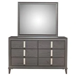 2 Piece Set With Wood 6-Drawer Dresser & 5-Drawer Chest In Dark Gray 8 2 Piece Set With Wood 6-Drawer Dresser & 5-Drawer Chest In Dark Gray -Best Furniture Store 41OwXe9Ts2L