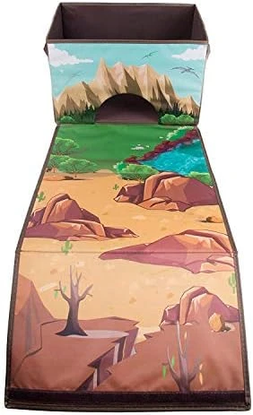 Clever Creations Collapsible Toy Storage Organizer And Play Mat For Kids - Perfect Toy Chest For Organizing Books, Toys, Games, And More - Construction Site Theme 9 Clever Creations Collapsible Toy Storage Organizer And Play Mat For Kids - Perfect Toy Chest For Organizing Books, Toys, Games, And More - Construction Site Theme - Image 9