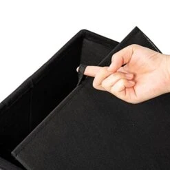 Otto & Ben Folding Chest With Memory Foam Seat Tufted Faux Leather Trunk Bedroom Ottomans Bench End Table, 45 Inch, Black -Best Furniture Store 41PTUvRKE9L