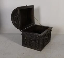 Davy Jones Locker Treasure Chest 16 Inch Sea Bottom Dark Finish -Best Furniture Store 41Pd37rr6ML