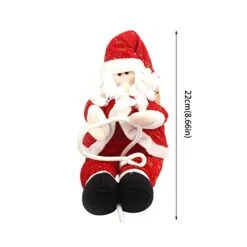 MatureGirl Christmas Scene Decoration Rope Climbing Santa Christmas Pendant Christmas Decoration Santa Clear Beads For Doorways (Red, One Size) -Best Furniture Store 41PmxwyNsOL