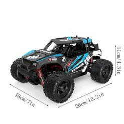 HEBXMF RC Truck 2.4GHz Remote Control Car 1/18 Scale 4WD 36km/h High Speed Climbing Car Electric Racing Car RC Fast Drift Car Remote Control Off-Road Vehicle Toys -Best Furniture Store 41PoUzPk4zL