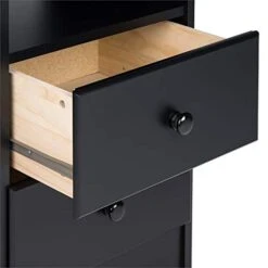 3-Piece Set With 2 Nightstands & 6-Drawer Double Dresser In Black 13 3-Piece Set With 2 Nightstands & 6-Drawer Double Dresser In Black -Best Furniture Store 41QG3Bh3ltL