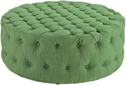 Modway Amour Fabric Upholstered Button-Tufted Round Ottoman In Azure -Best Furniture Store 41QUDb8Y7hL. AC
