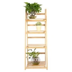 Mavis Laven Display Rack Ladder Shelf Flower Stand Storage Bookshelf Ladder Shelving Home Balcony Office (#1) -Best Furniture Store 41Qc1gshKQL